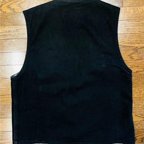 🔥 Cross Jeans Black Denim Vest w/ Plaid Lining – Size M 🔥 - Picture 3 of 9